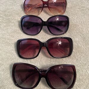 Women’s Fashion Sunglasses Bundle – 4 Pairs – Oversized Styles